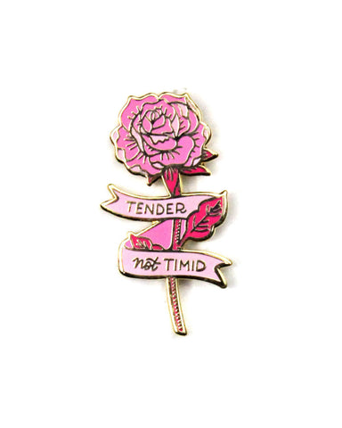 Tender But Not Timid Flower Pin