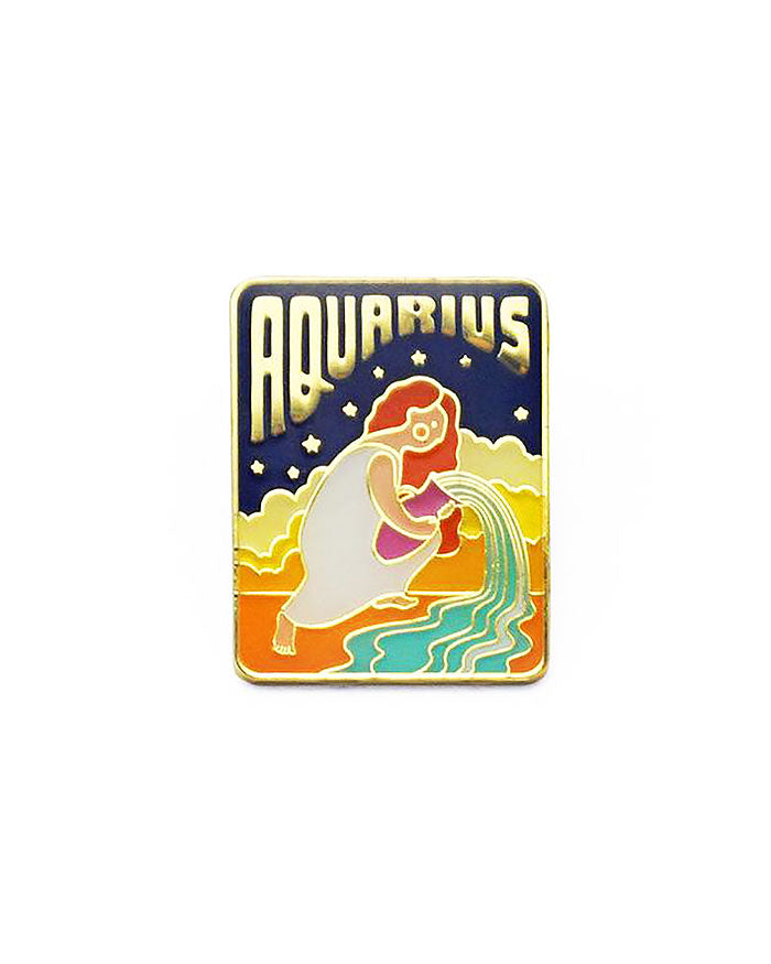 Aquarius Zodiac Pin-Lucky Horse Press-Strange Ways