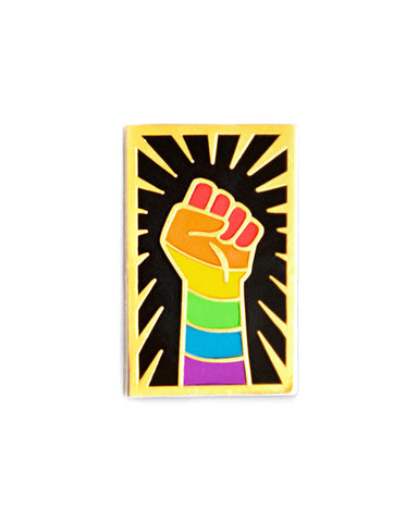 LGBTQ+ Resist Fist Pin