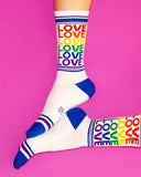 Rainbow Love Pride Socks-Gumball Poodle-Strange Ways