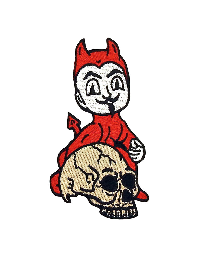 Lil' Devil Skull Small Patch-Hungry Ghost Press-Strange Ways