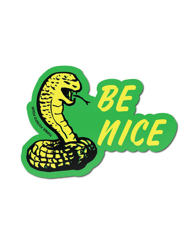 Be Nice Cobra Sticker