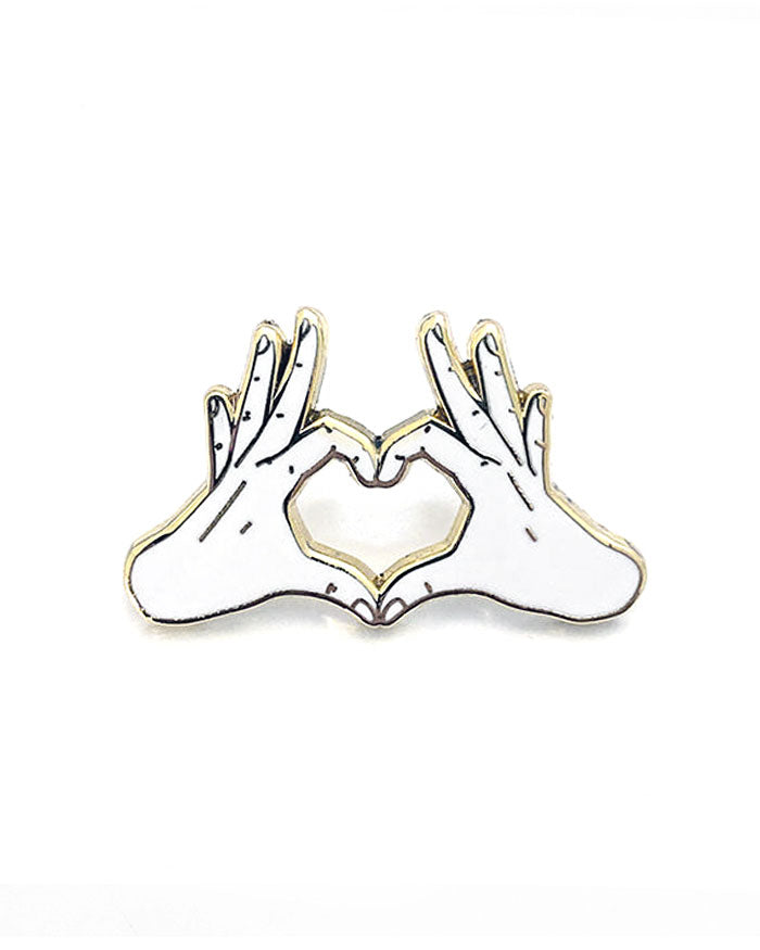 Heart Hands Pin-Strike Gently Co.-Strange Ways