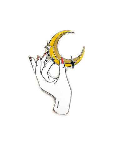 Moon Hand Pin