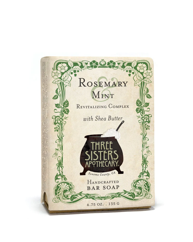 Rosemary & Mint Bar Soap-Three Sisters Apothecary-Strange Ways
