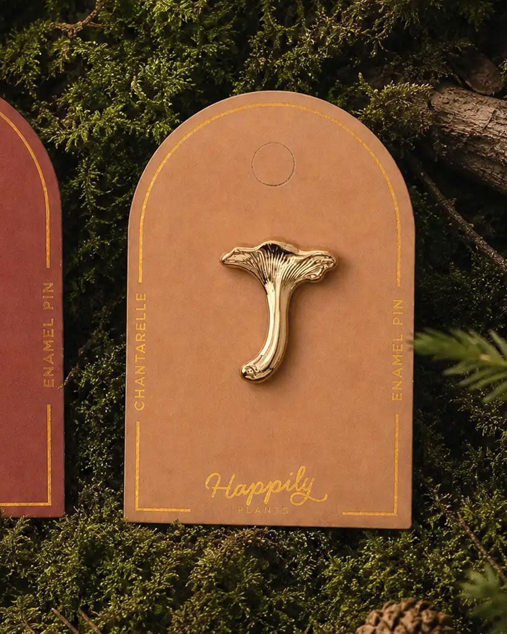 Chanterelle Mushroom Pin-Happily Plants-Strange Ways