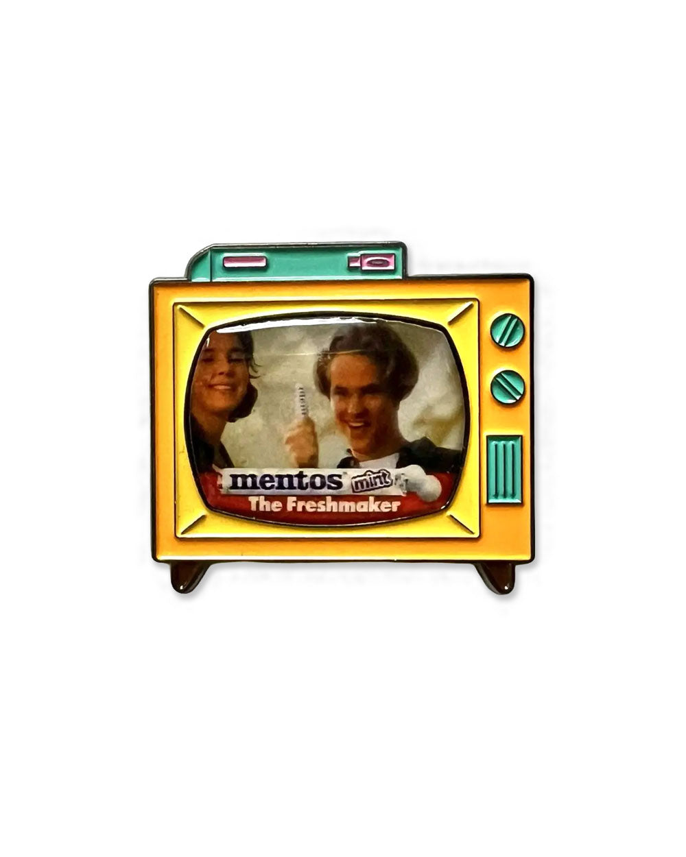 Mentos 90s Nostalgic TV Commercial Pin