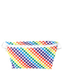 XL Slim Low-Profile Fanny Pack - Rainbow Checkered-Fydelity Bags-Strange Ways