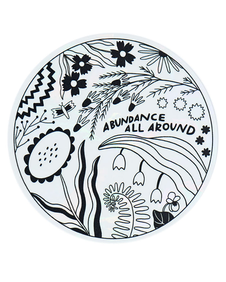 Abundance All Around Rainbow Suncatcher Window Decal-Katie Blanchard-Strange Ways