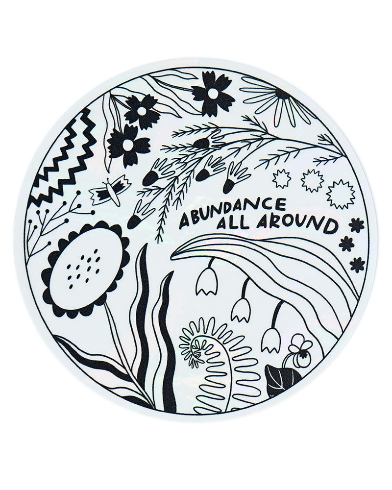 Abundance All Around Rainbow Suncatcher Window Decal-Katie Blanchard-Strange Ways