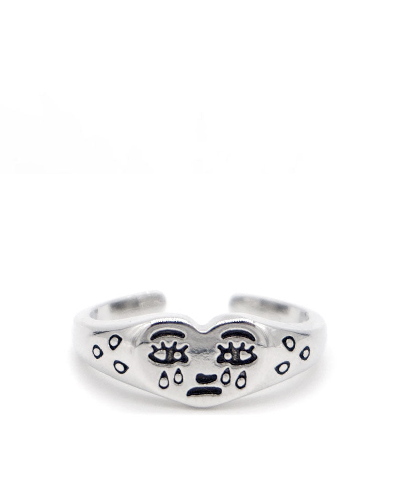 Crying Heart Adjustable Ring-A Shop Of Things-Strange Ways
