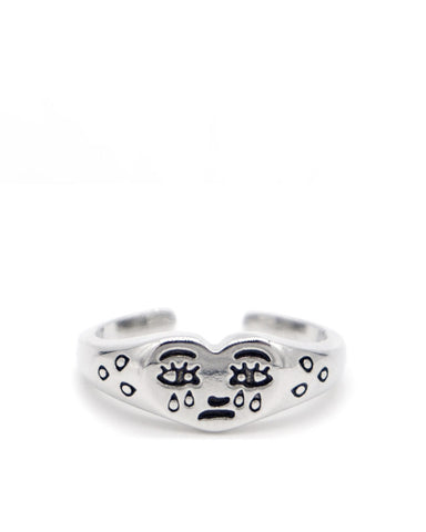 Crying Heart Adjustable Ring