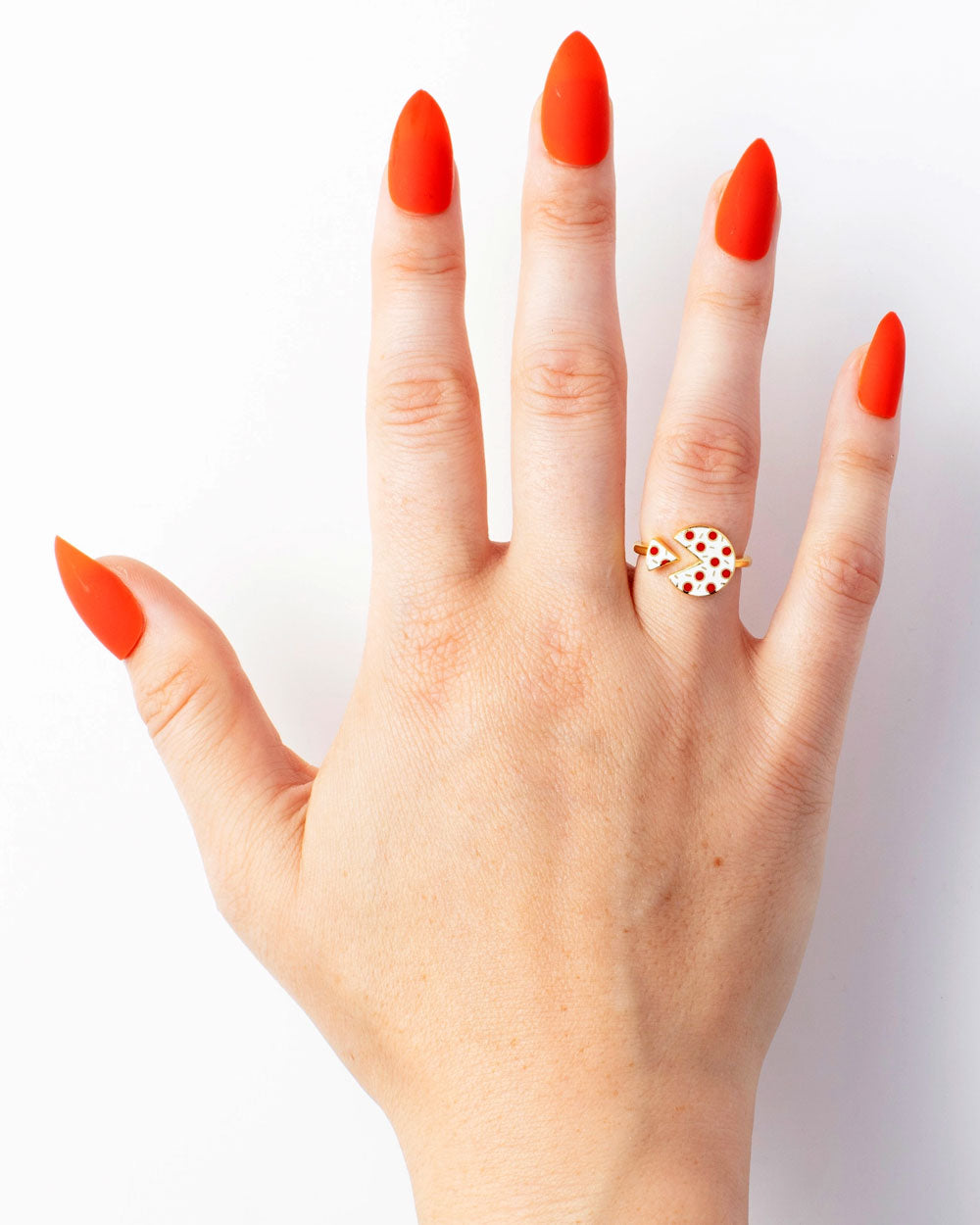 Pizza Adjustable Ring-Yellow Owl Workshop-Strange Ways