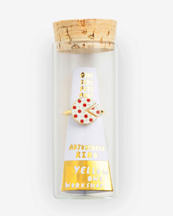 Pizza Adjustable Ring-Yellow Owl Workshop-Strange Ways