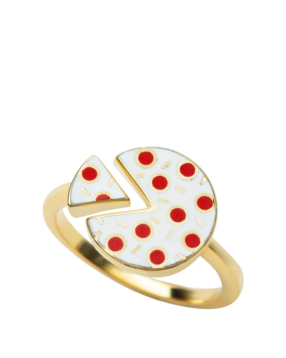 Pizza Adjustable Ring-Yellow Owl Workshop-Strange Ways