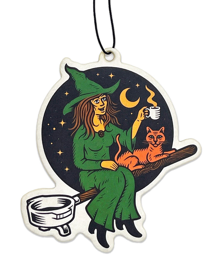 Coffee Witch Car Air Freshener (Coffee)-The Rubbish Rubbish-Strange Ways
