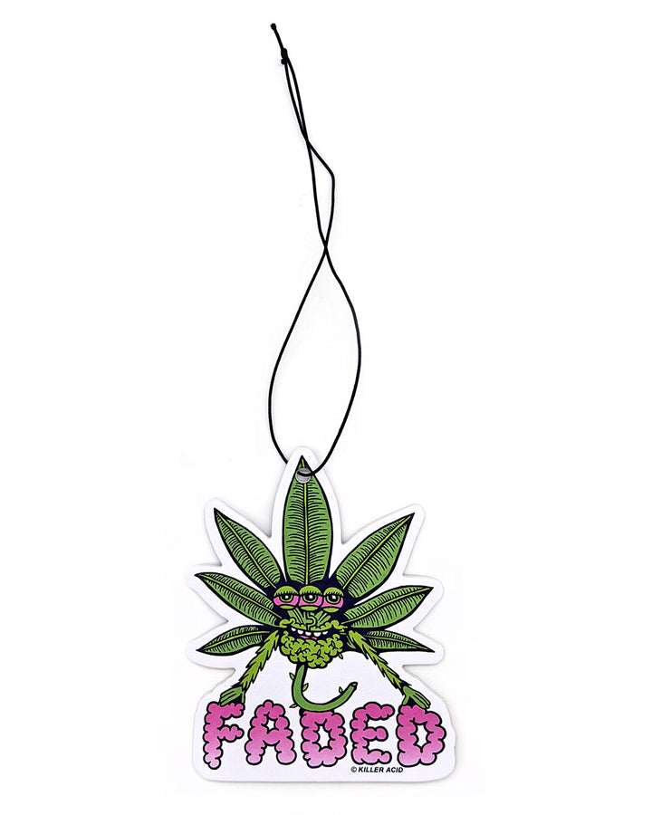 Faded Weed Leaf Car Air Freshener (Forest)-Killer Acid-Strange Ways