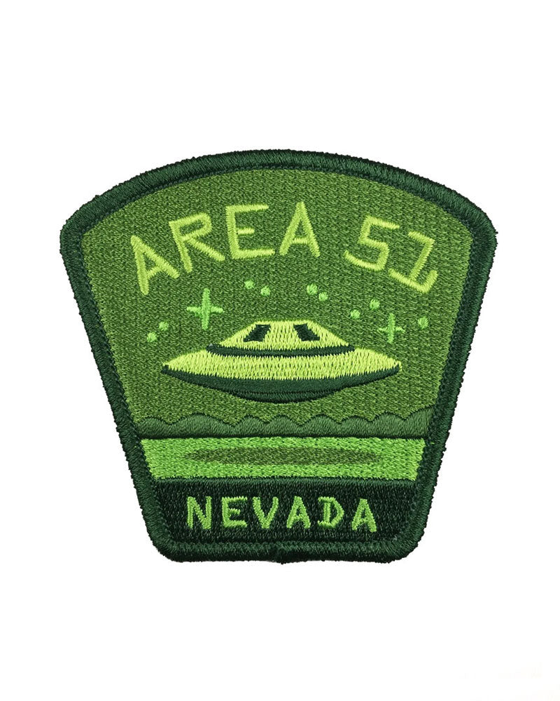 Area 51, Nevada UFO Patch-Monsterologist-Strange Ways