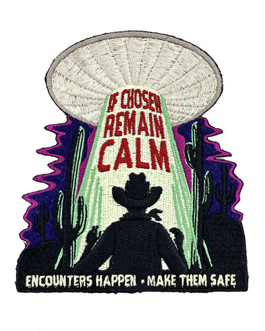 Alien Abduction UFO Safety Large Patch (Glow-in-the-Dark)