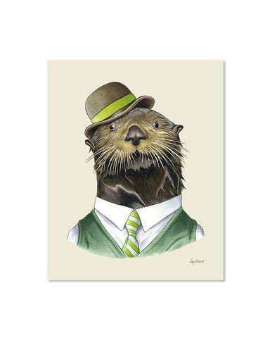 Otter Art Print (8" x 10")