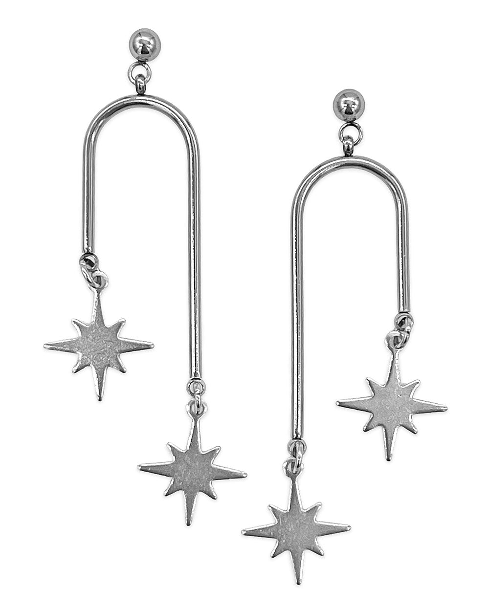 Arcata Star Dangle Earrings-While Odin Sleeps-Strange Ways