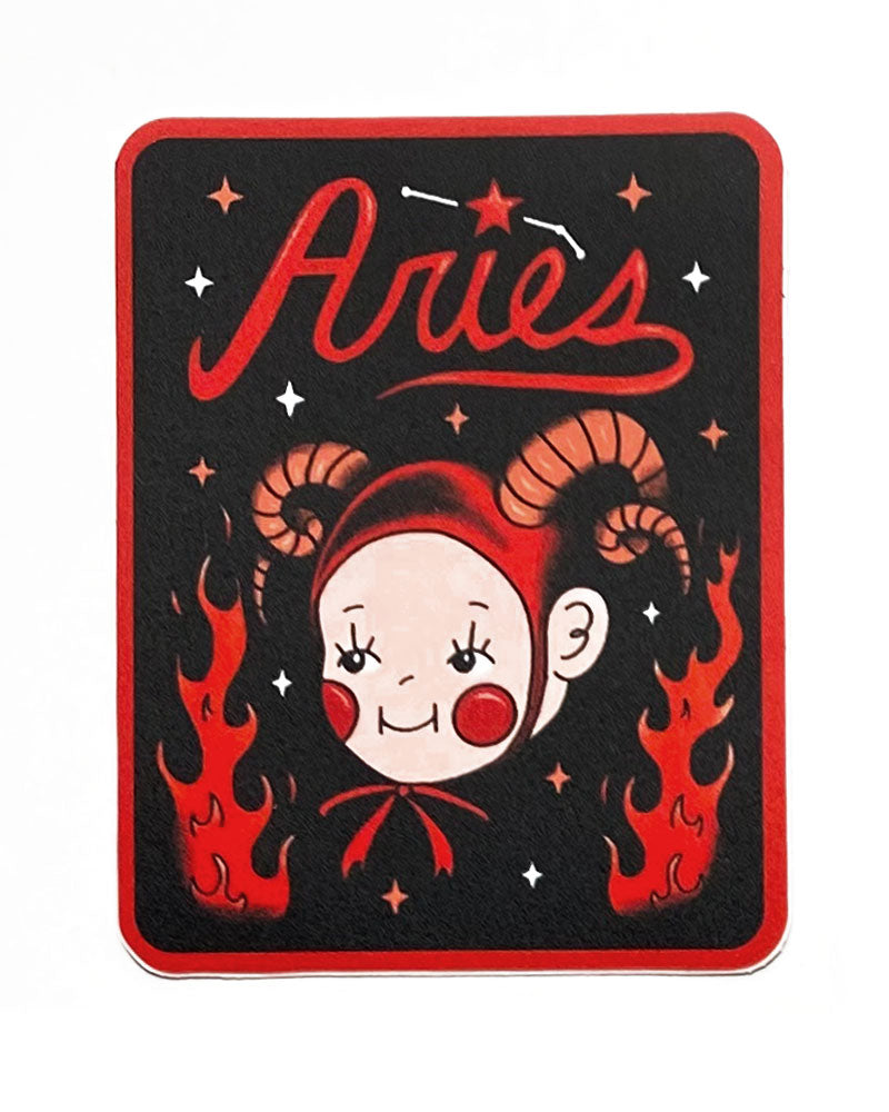 Aries Baby Zodiac Sticker-Ren-O-Graphics-Strange Ways