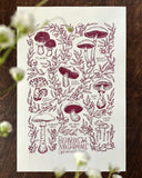 Poisonous Mushrooms Art Print (11" x 17")-Frog and Toad Press-Strange Ways
