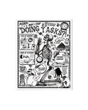 Stop Doing Tasks Risograph Art Print (8" x 10")-Arcane Bullshit-Strange Ways