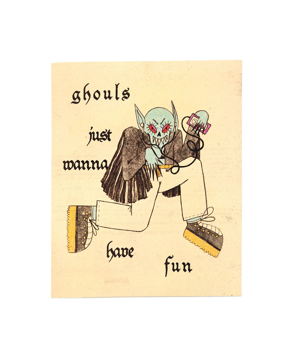 Ghouls Just Wanna Have Fun Art Print (8" x 10")-Soft Rat Studio-Strange Ways
