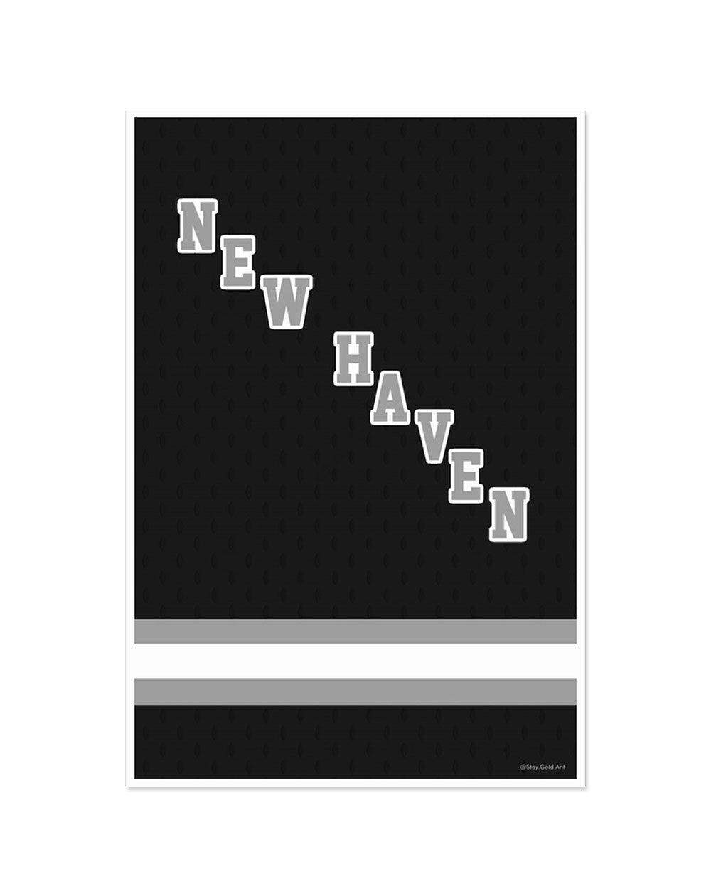 New Haven Nighthawks Art Print (8" x 12")-Stay Gold Ant-Strange Ways