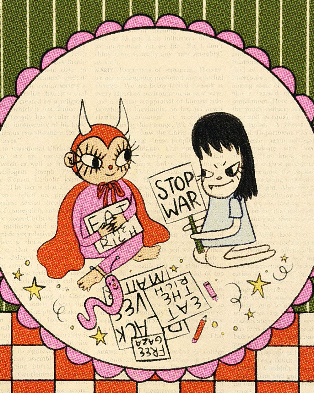 Hanging Out Art Print (8" x 10")-Soft Rat Studio-Strange Ways