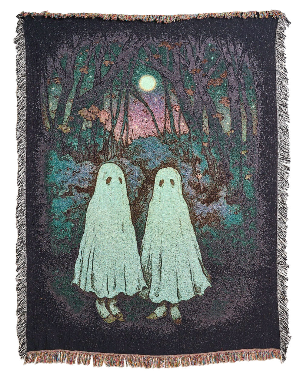 Ghost Pals Woven Blanket-Strike Gently Co.-Strange Ways