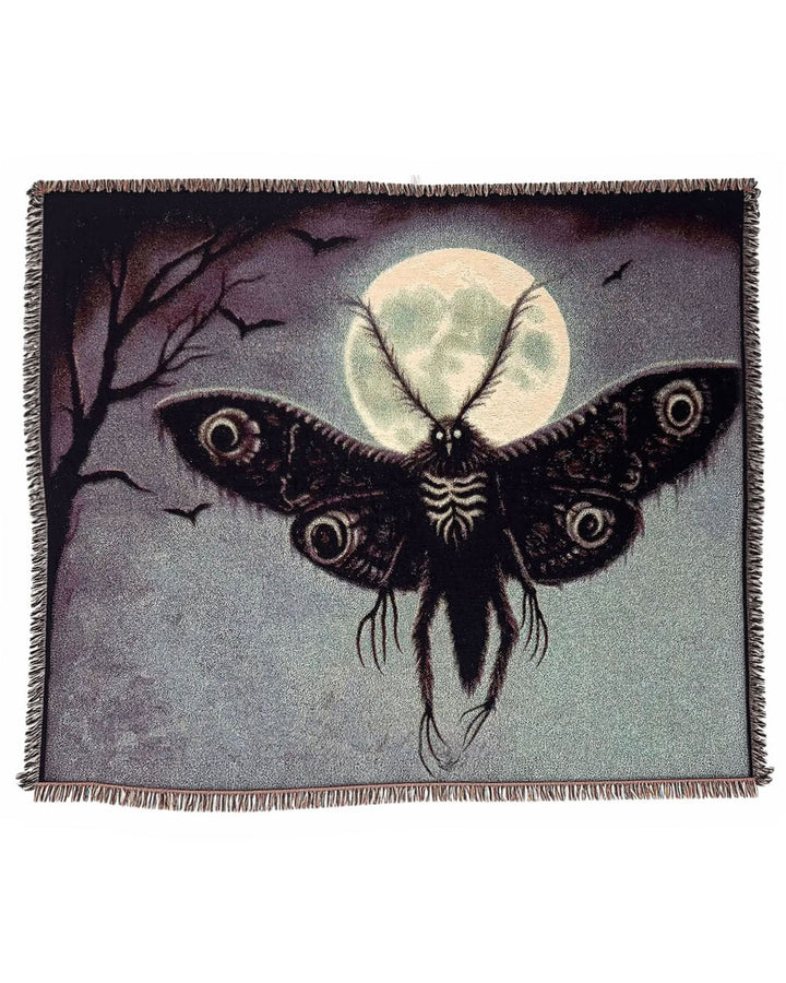 Mothman Woven Blanket-Strike Gently Co.-Strange Ways