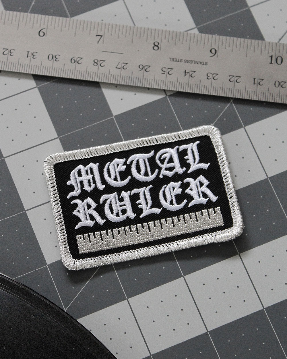 Metal Ruler Patch-Pin Museum-Strange Ways