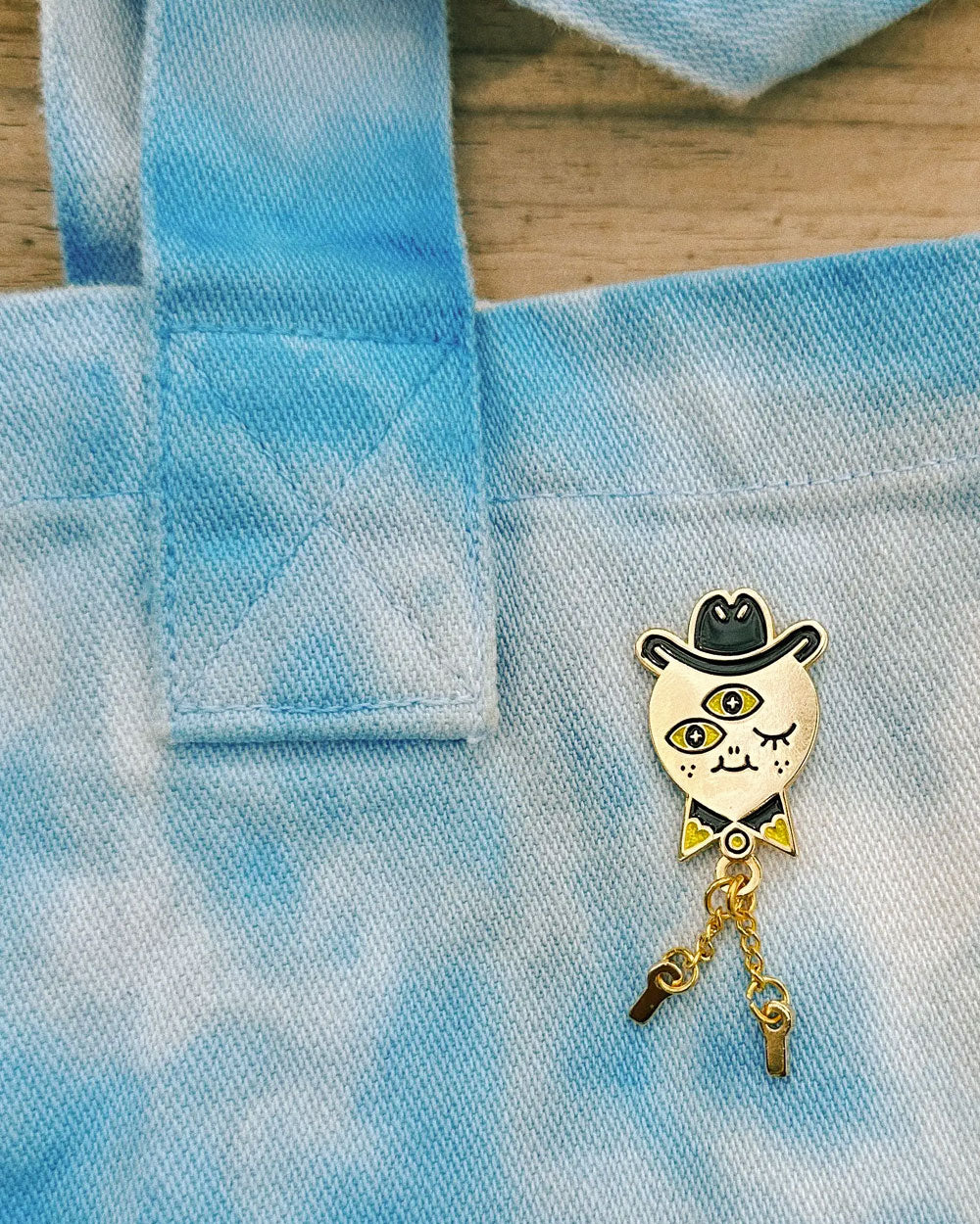 Alien Cowboy Dangling Pin-It's Not That Weird-Strange Ways