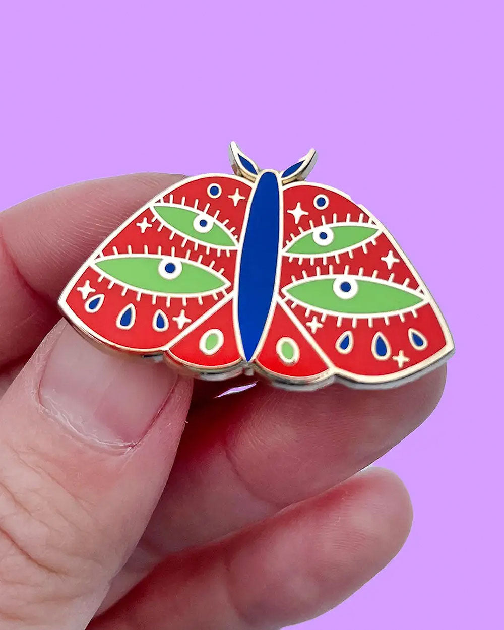 All Seeing Eye Moth PIn-Tamiko Sidore-Strange Ways