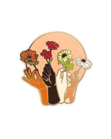 Give Flowers Pin