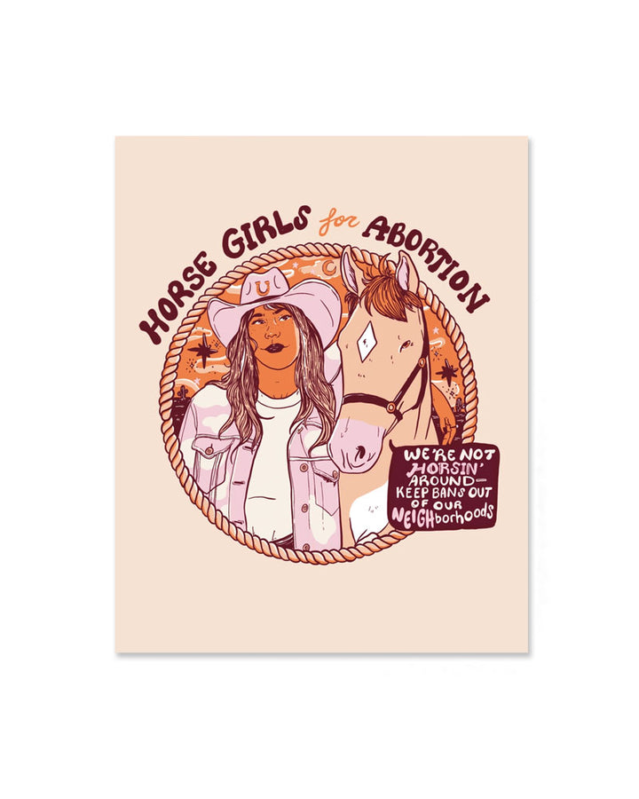 Horse Girls For Abortion Art Print (8" x 10")-Liberal Jane-Strange Ways