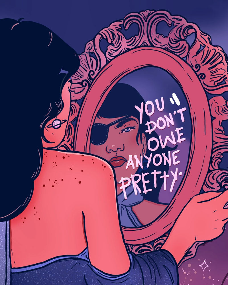 You Don't Owe Anyone Pretty Art Print (8" x 10")-Liberal Jane-Strange Ways