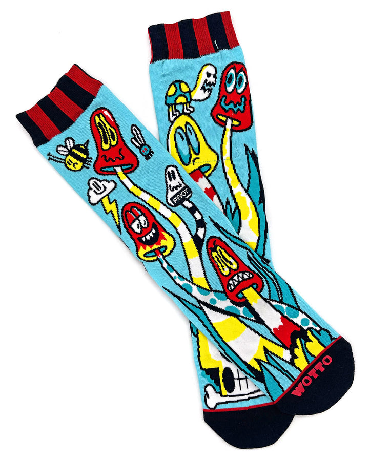 Get A Shroom Socks (w/ Hidden Pocket)-Pyvot-Strange Ways