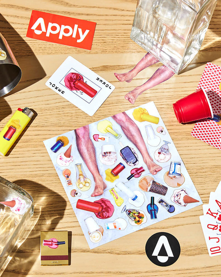 The Hangover Sticker Sheet (+ Mini Art Print)-Apply Stickers-Strange Ways