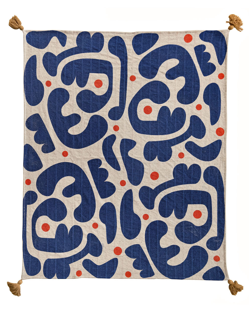 Artistic Abstract Throw Blanket (Double-Sided)-Bloomingville-Strange Ways