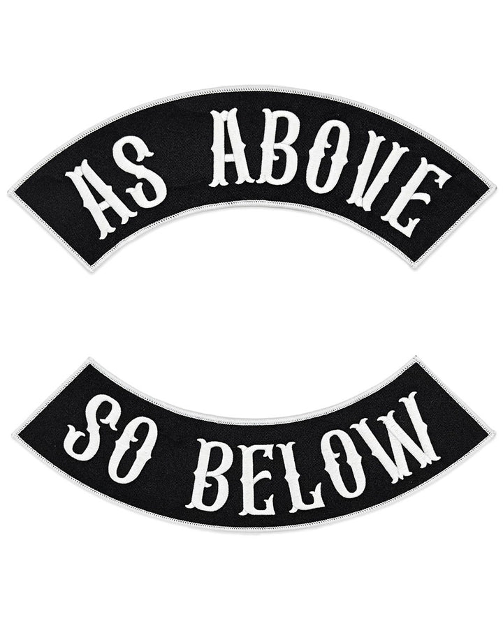As Above, So Below Large Back Patch Set-13th Press-Strange Ways