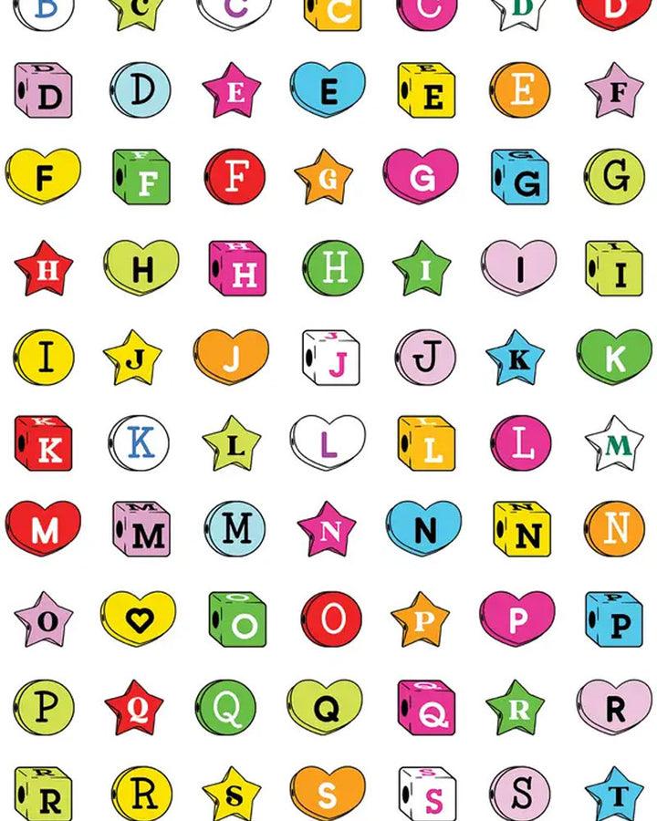 Assorted Shape Letters Sticker Sheet-The Stkr Store-Strange Ways