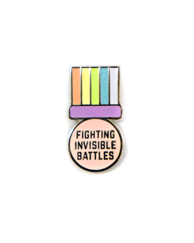 Fighting Invisible Battles Award Pin