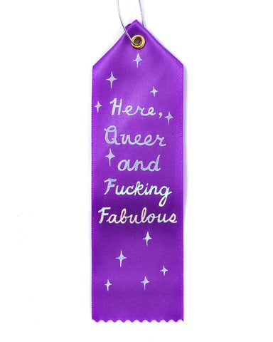 Here, Queer, and Fabulous Award Ribbon