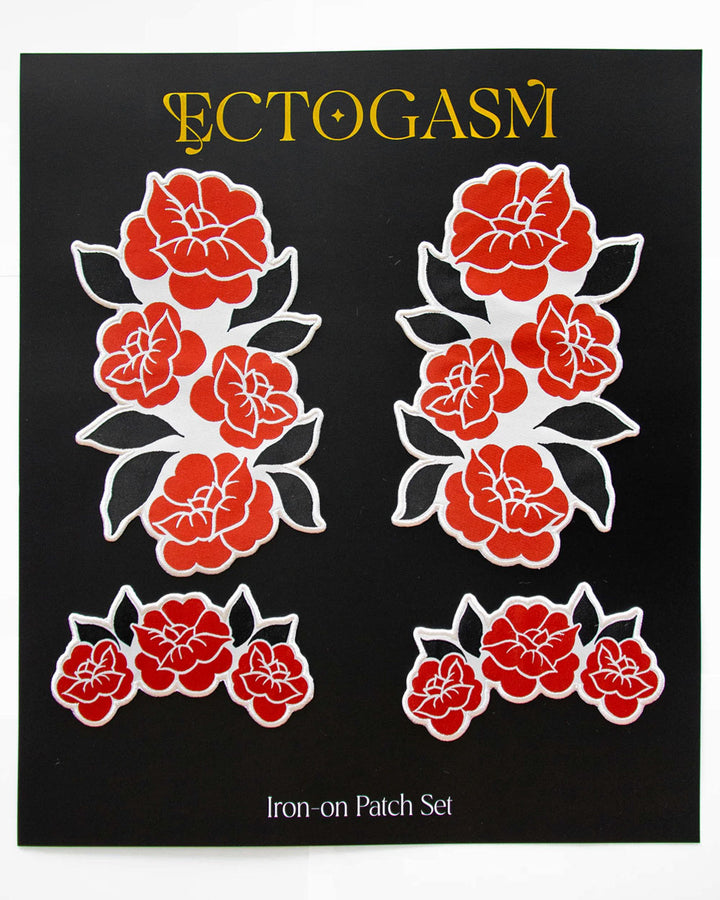 Red Roses Patch Set (Set of 4)-Ectogasm-Strange Ways