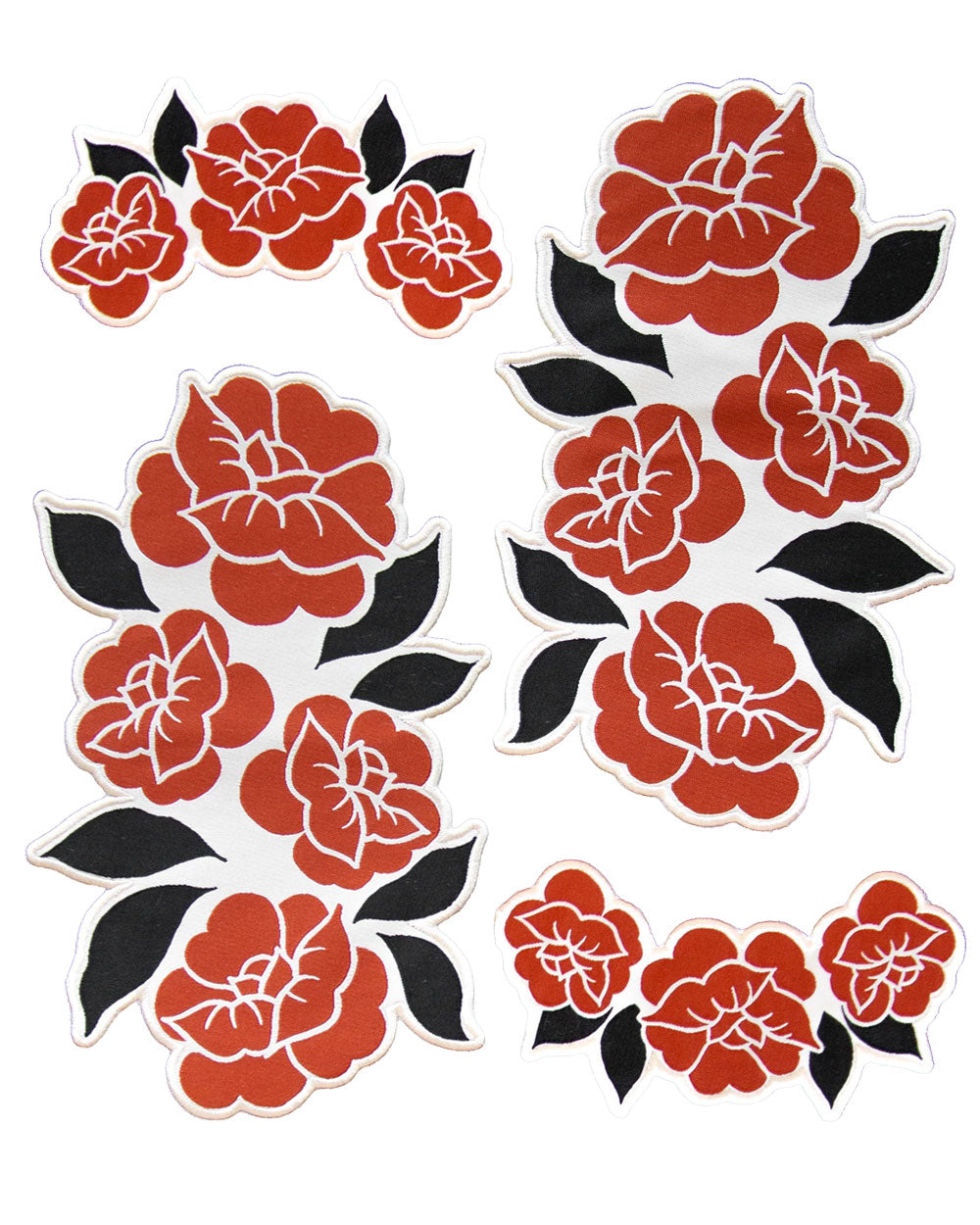 Red Roses Patch Set (Set of 4)-Ectogasm-Strange Ways