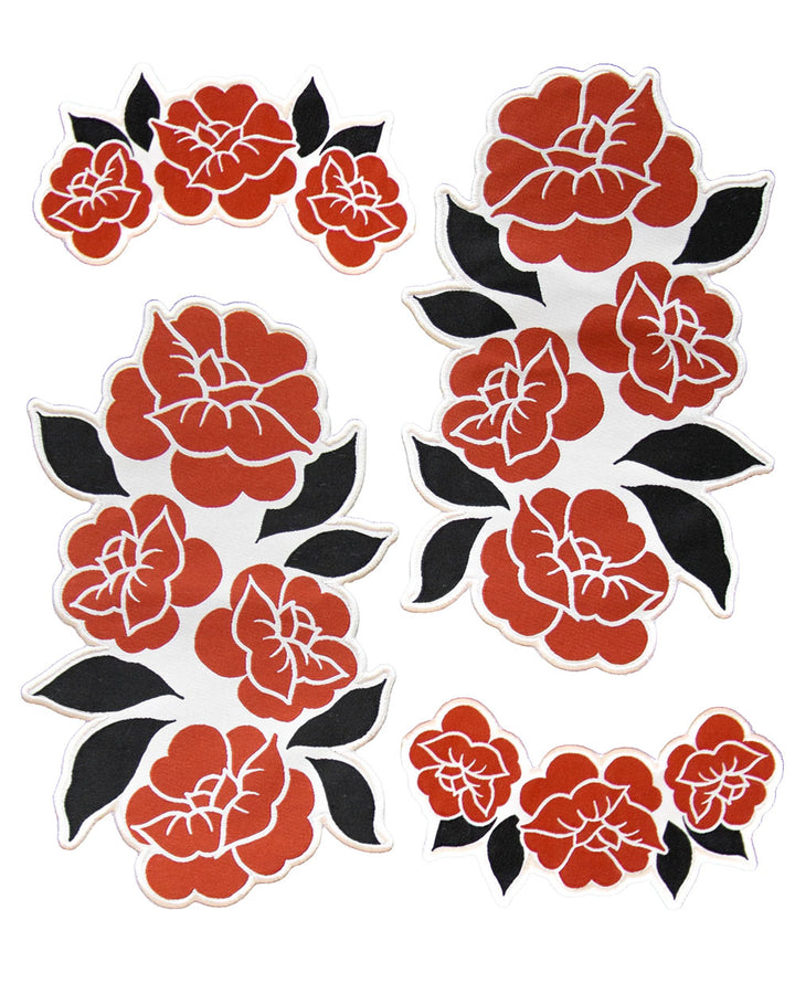Red Roses Patch Set (Set of 4)-Ectogasm-Strange Ways