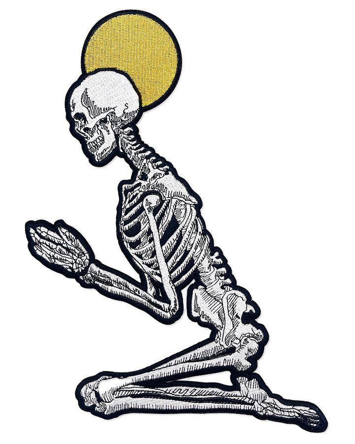 The Prayer Skeleton Large Back Patch-13th Press-Strange Ways
